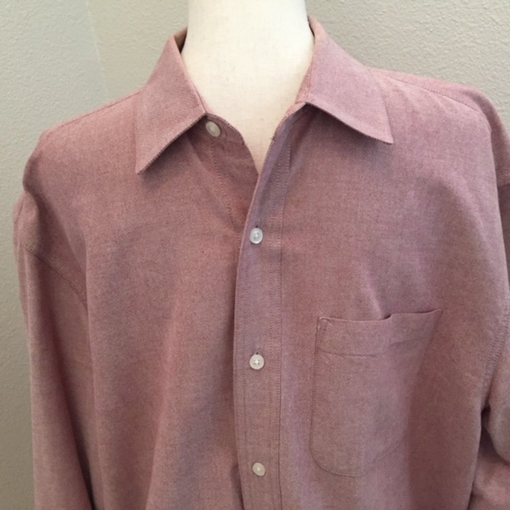 Large Oxford Cloth Button Down Longsleeve Shirt